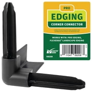 Master Gardener Pro Corner Couplers, Black Plastic Connector for Landscape Edging 59218