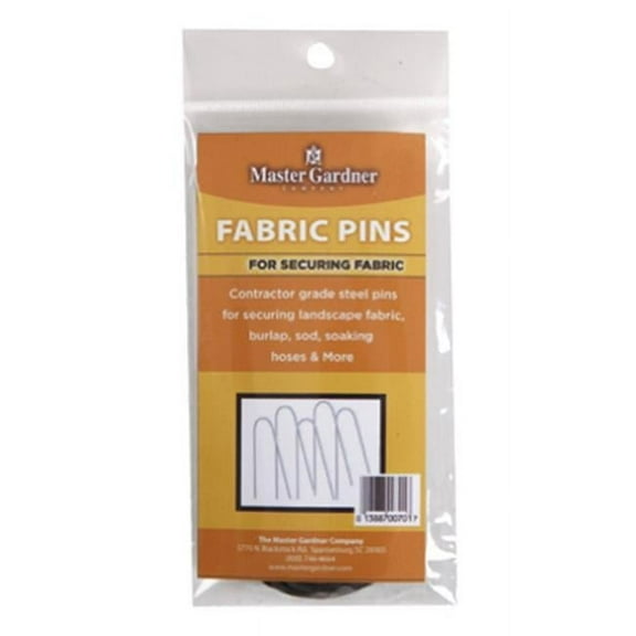 Master Gardner 701-SD Contractor Grade Steel Fabric Pin - 10 Pack