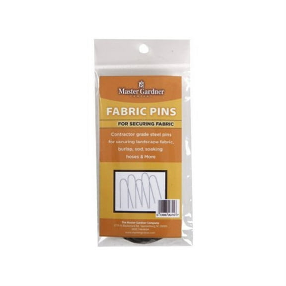 Master Gardner Contractor Grade Landscape Fabric Pin - Reusable Steel - 10 Pack