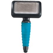 Master Grooming Tools Ergonomic Slicker Brushes   Molded Brushes for Grooming Dogs - Medium, 4" x 2 ", Black