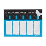 PetEdge TP8123 11 Master Grooming Tools Fur Length Sample Chart for Blade
