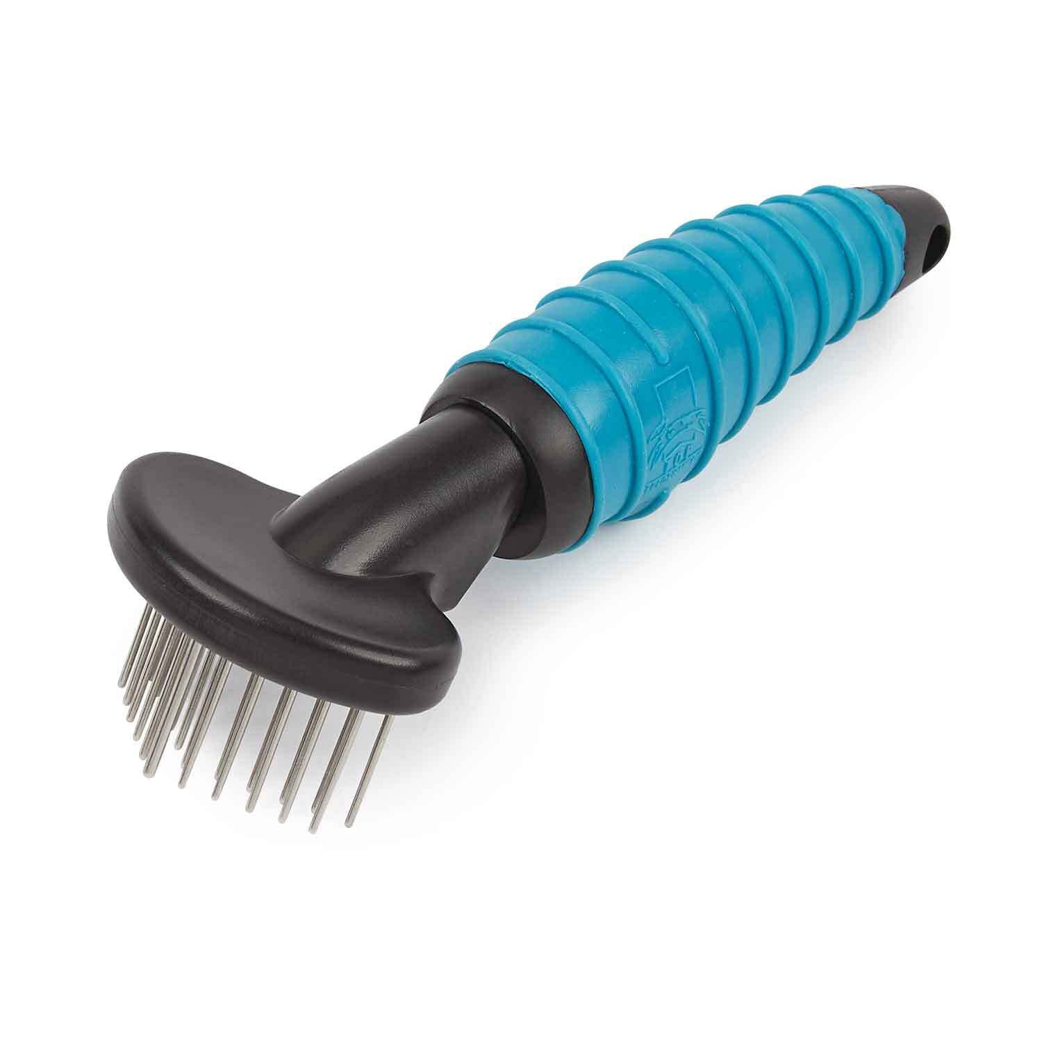 Resin Pin Rake Master Grooming Tools MGT Precision Pin Rake Blue - Walmart.com