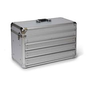PetEdge TP5516 11 Master Grooming Tools 3-Drawer Storage Case, Silver