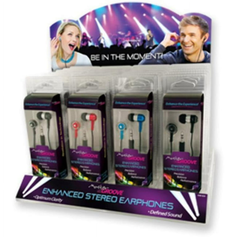 Master Groove Earbuds Case of 24