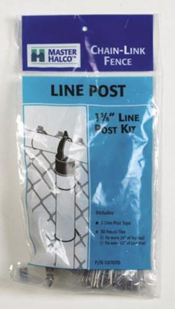 Master Halco 087070 Chain Link Fence Line Post Kit