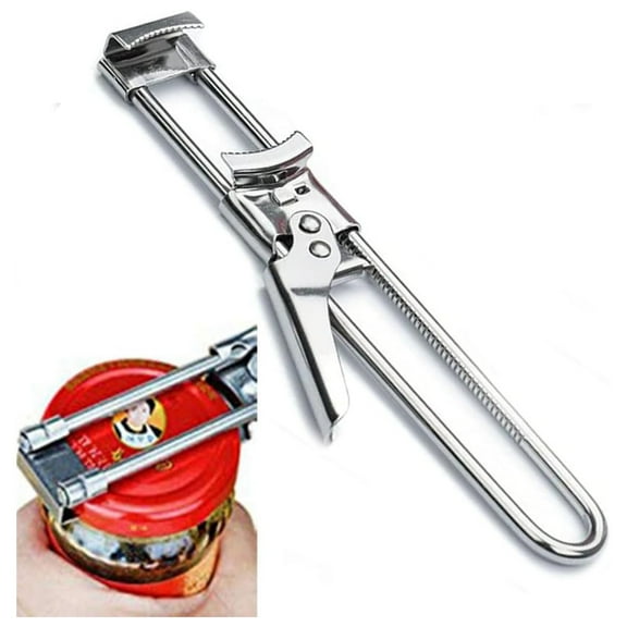 Jar Opener for Weak Hands, Adjustable Stainless Steel Can Opener, Jar Gripper Tight Lid Opener, Kitchen Gadgets, Easy Jar Opener for the Elderly and Children