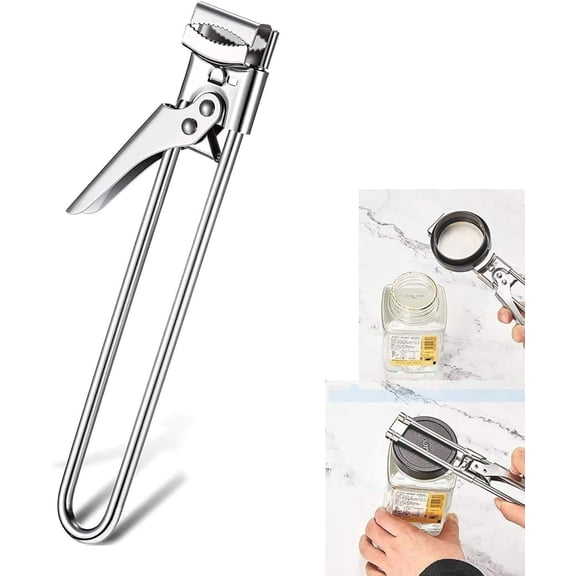 Master Jar Opener Adjustable Jar & Bottle Opener, Multifunctional Stainless Steel Manual Can Opener Jar Lid Gripper, Easy Open Adjustable Jar Opener
