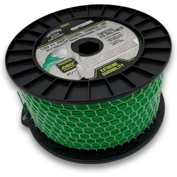 Master Line PRO .080" Trimmer Line, 1,152ft Spool | Jacketed Heavy-Duty Universal Eater String for Gas & Electric Models | Made in The (1 Spool)