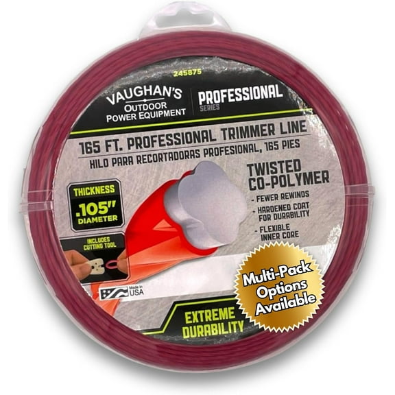 Master Line PRO .105" Trimmer Line, 165ft | Jacketed Heavy-Duty Universal Eater String for Gas & Electric Models | Made in The (1 Pack)