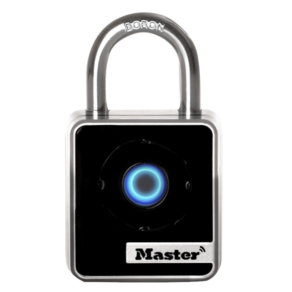 Master Lock 1-29/32 Inch Metal Body Battery-Powered Bluetooth Indoor Padlock