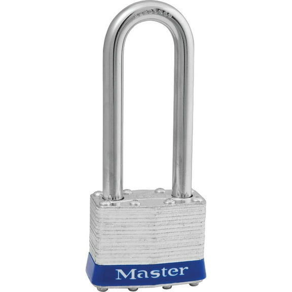 Master Lock 1-5/16" H x 1" W x 1-3/4" L Laminated Steel Pin Tumbler Padlock 1 pk Keyed Alike