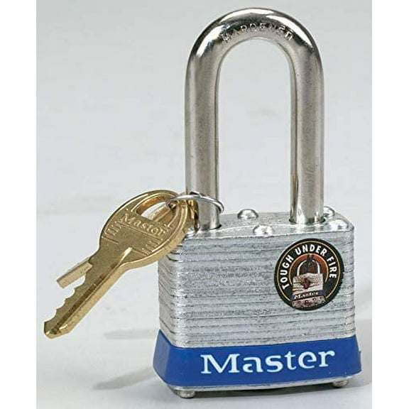Master Lock 1-5/16 in. H x 1-5/8 in. W x 1-9/16 in. L Laminated Steel Double Locking Padlock 1 pk