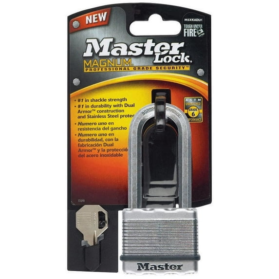 Master Lock 1-7/16" H x 13/16" W x 2" L Laminated Steel Ball Bearing Locking Padlock 1 pk