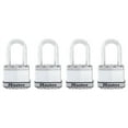 thumbnail image 1 of Master Lock 1.75" W x 1.5" L Stainless Steel Ball Bearing Locking Padlock 4 pk Keyed Alike, 1 of 2