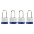 thumbnail image 1 of Master Lock 1-9/16" W Steel Pin Tumbler Padlock 4 pk Keyed Alike, 1 of 2