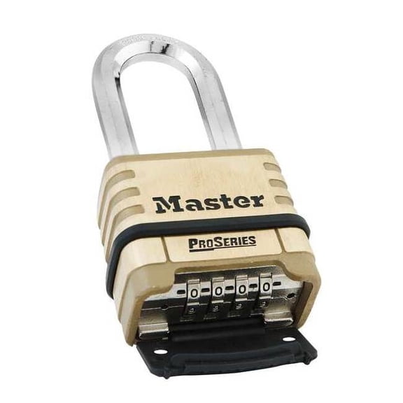 Master Lock 1175D Resettable Brass Combination Padlock