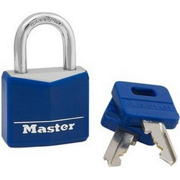 Master Lock 132DCM 1.19 in. Covered Padlock, Blue