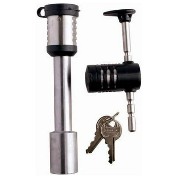 Master Lock 1481DAT 5/8-In. Barbell Receiver Pin & Coupler Lock, Stainless Steel Sleeve - Quantity 4