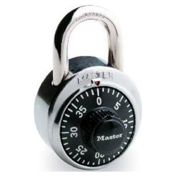 Master Lock Combination Padlock, 3 Number Dialing, Rust Resistant, Steel (1500D)