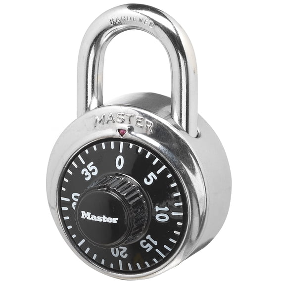 Master Lock 1500D 19 mm Shackle Length, 1-7/8 in Metal Smooth Combination Padlock 1 Pieces 1 Count