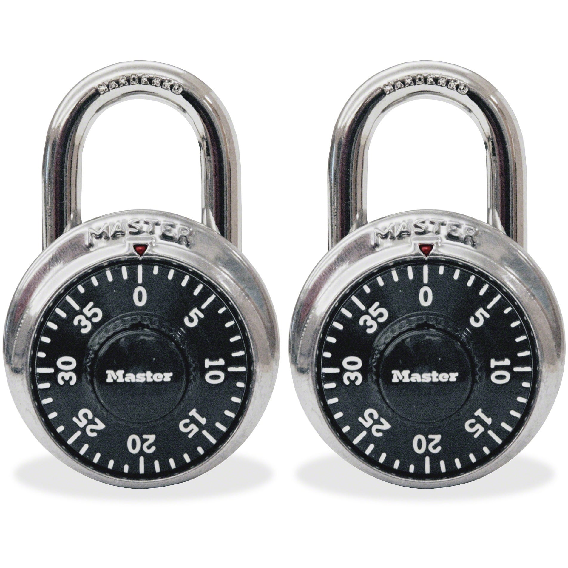 Master Lock 1500T Black Combination Padlocks 2 Pack 