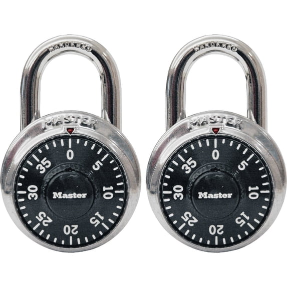 Master Lock 1500T Combination-Alike Padlocks, 16, Pack Contains 2 Locks, 32-Count