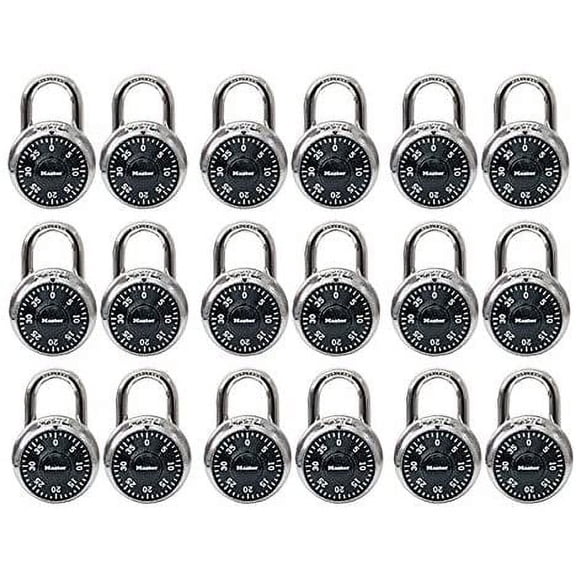 Master Lock 1500T Combination-Alike Padlocks, 16, Pack Contains 2 Locks, 32-Count