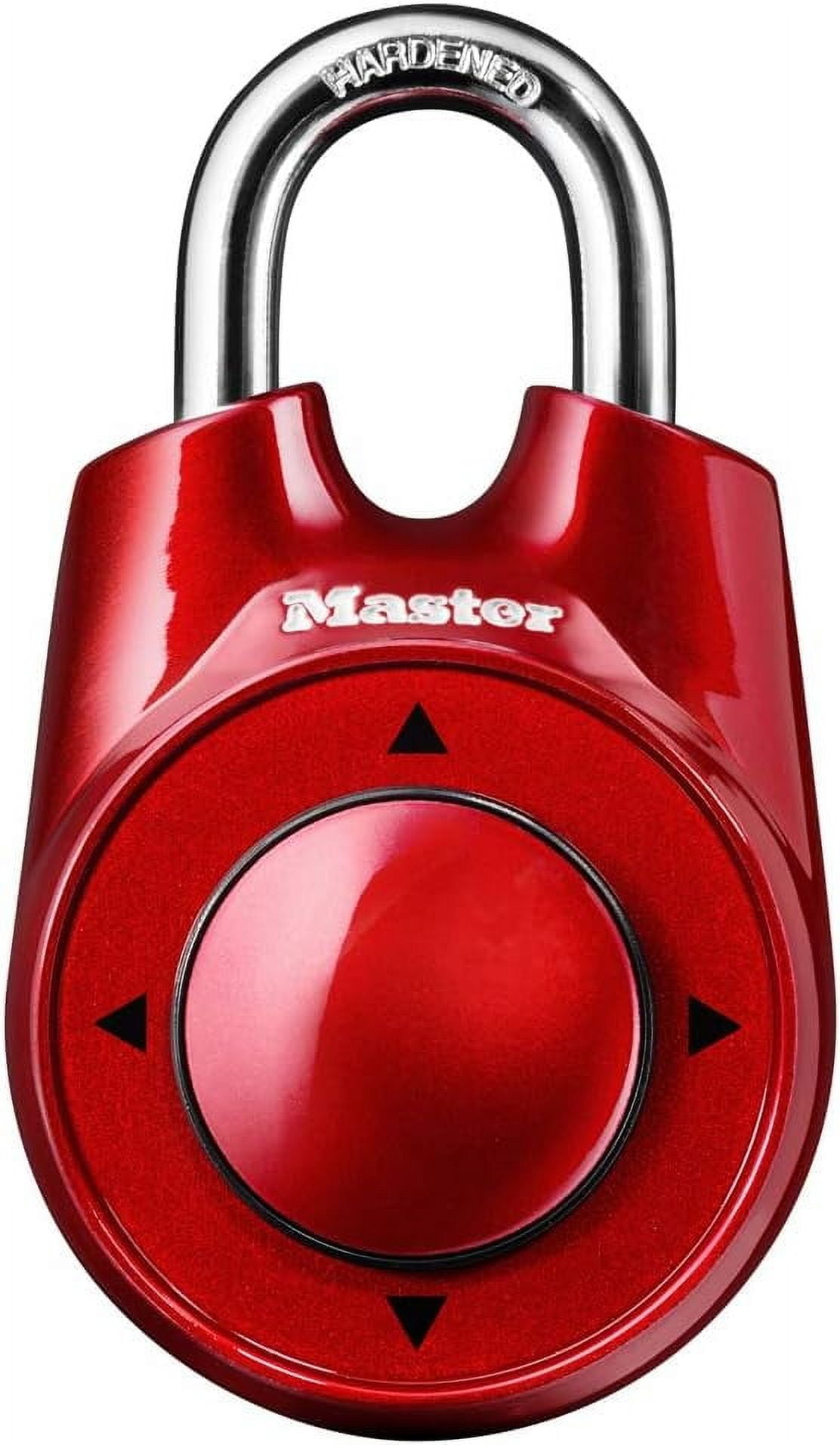 Master Lock 1500iD Set Your Own Directional Combination Padlock. Red