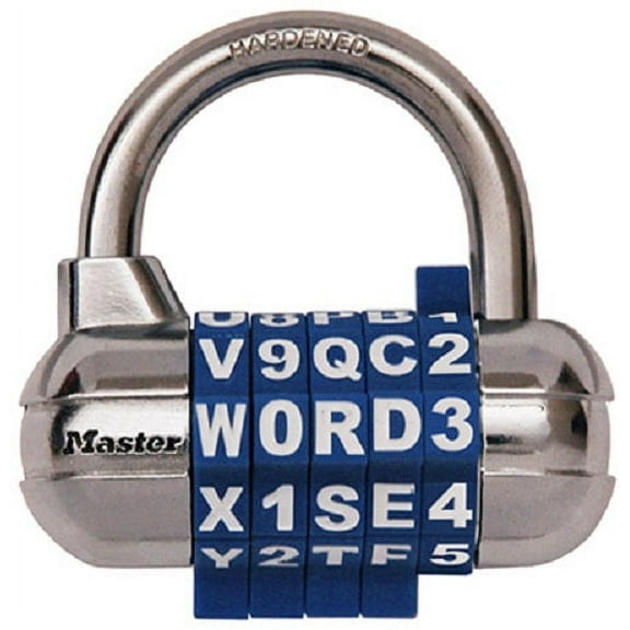 Master Lock 1534D Password Plus Combination Padlock Lock - Quantity of 1