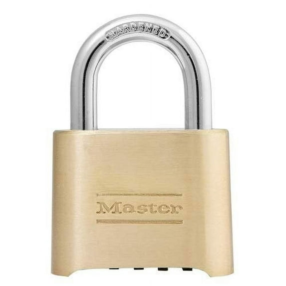 Master Lock 175D 2" Resettable Brass Combination Padlock