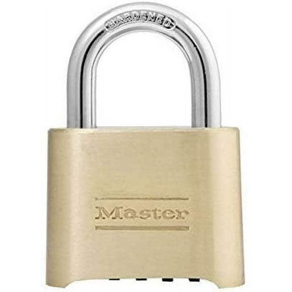 Master Lock 175D Resettable Set-Your-Own Combination Lock, Die-Cast, with 1-inch shackle 2-Pack