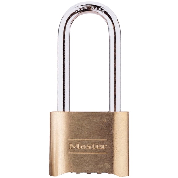 Master Lock 175DLH 2 in. Resettable Combination Padlock - Brass Box of 6 Each