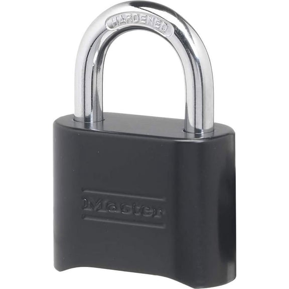 Master Lock 178D Set-Your-Own Combination Padlock, Die-Cast, Black