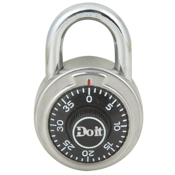Master Lock Combination Padlock 1850DDIB - 2" Black - Lockmate Style
