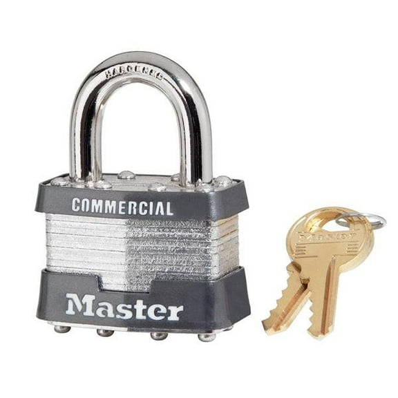 Master Lock 1KA 2359 Keyed Padlock 1-3/4 in W x 1-15/16 in H Body 15/16 in H Shackle Steel