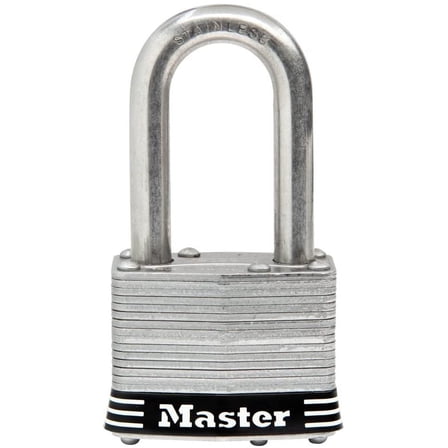 Master Lock 1SSKADLF Stainless Steel Outdoor Padlock with Key, 1 Pack