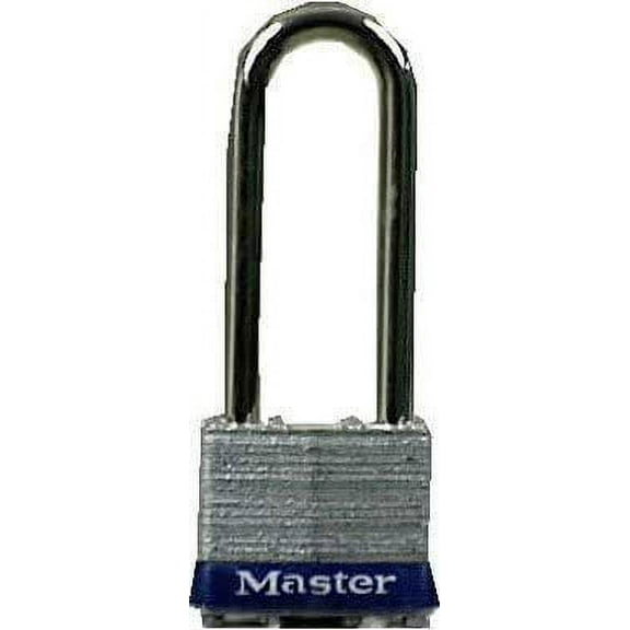 Master Lock Universal Pin Long Shackle Padlock 1UPLJ - 2-1/2" Shackle, Silver