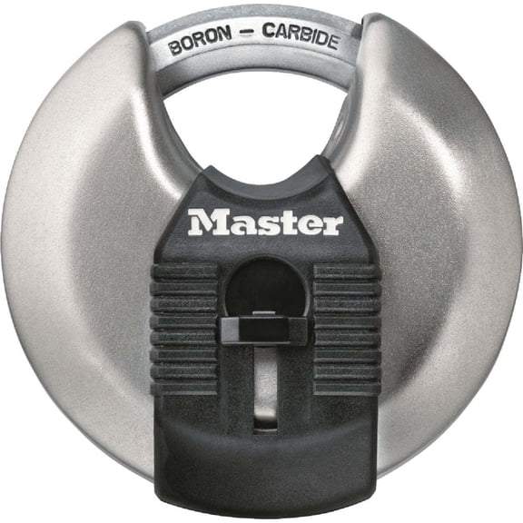 Master Lock 2-3/4" W Stainless Steel Dual Ball Bearing Locking Disk Padlock 1 pk
