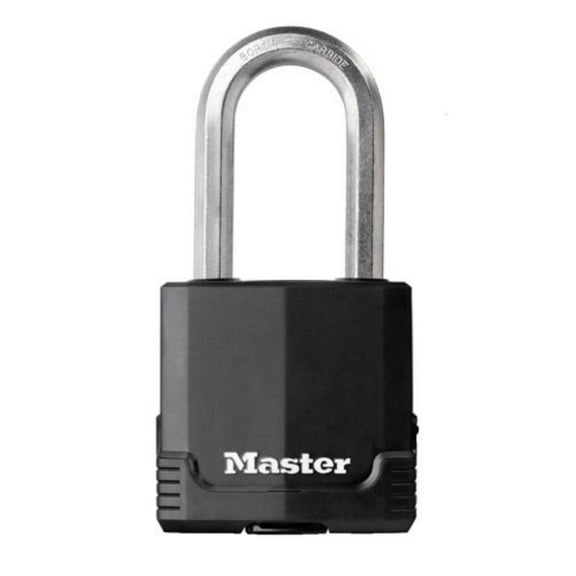 Master Lock 2" H x 1-3/16" W x 2" L Vinyl Covered Steel Ball Bearing Locking Padlock 1 pk