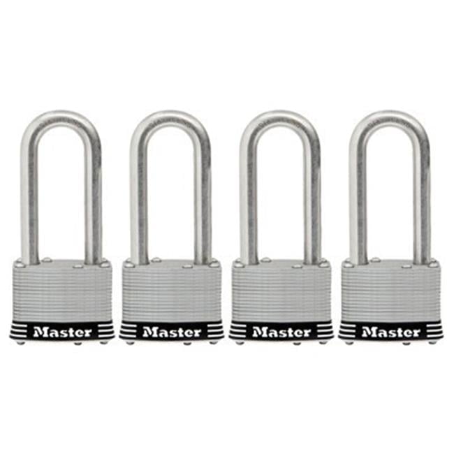 Master Lock 2-Inch Stainless Steel Keyed Padlock Set of 4