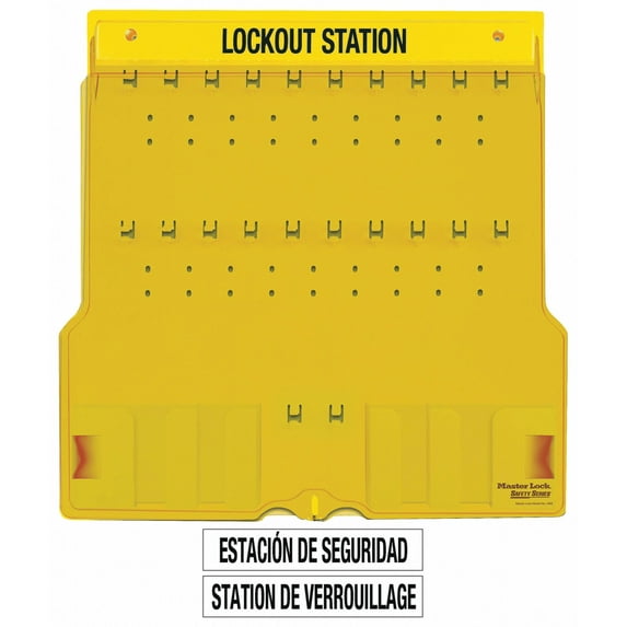 Master Lock 20 Pack Lockout Station with Cover, Unfilled