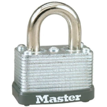 Master Lock Warded Steel Padlock 22KA-337 - Keyed Alike - 1.5 in Base Width, Silver