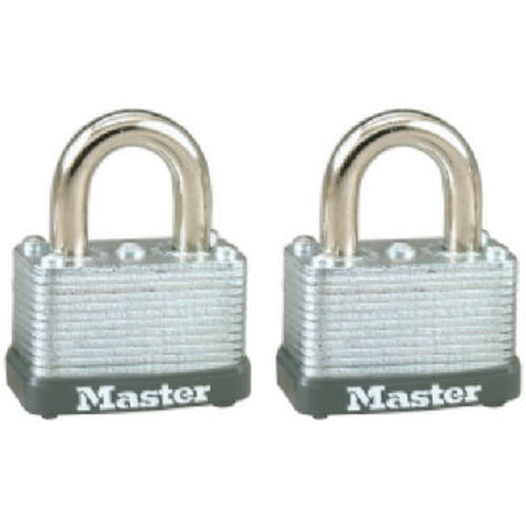 Master Lock 22T 1-1/2" No. 22 Warded Laminated Padlocks 2 Pack