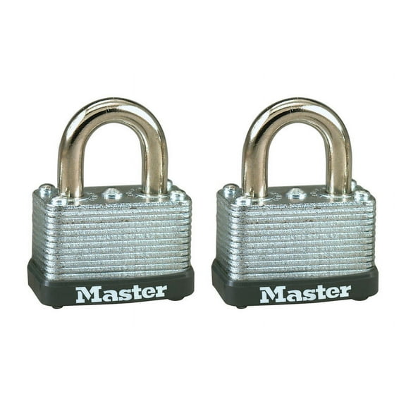 Master Lock 22T 1-1/2" No. 22 Warded Laminated Padlocks 2 Pack