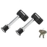 Master Lock 257135 0.62 in. Barbell Pin Receiver Lock, Pack of 2