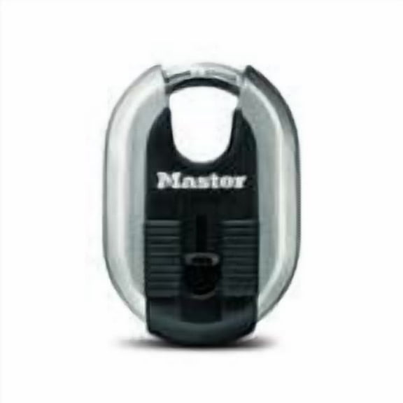 Master Lock 3-3/8" H x 1-3/16" W x 2-5/16" L Steel Ball Bearing Locking Shrouded Shackle Padlock