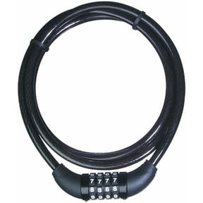 Master Lock Cable Lock Resettable Combination 8119DPF - Alloy Steel - 5' Multicolor Home & Garage Storage, Stackable Design