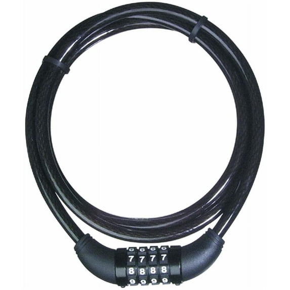 Master Lock Cable Lock Resettable Combination 8119DPF - Alloy Steel - 5' Multicolor