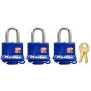 Master Lock 312TRI Weatherproof Padlock 3 Pack