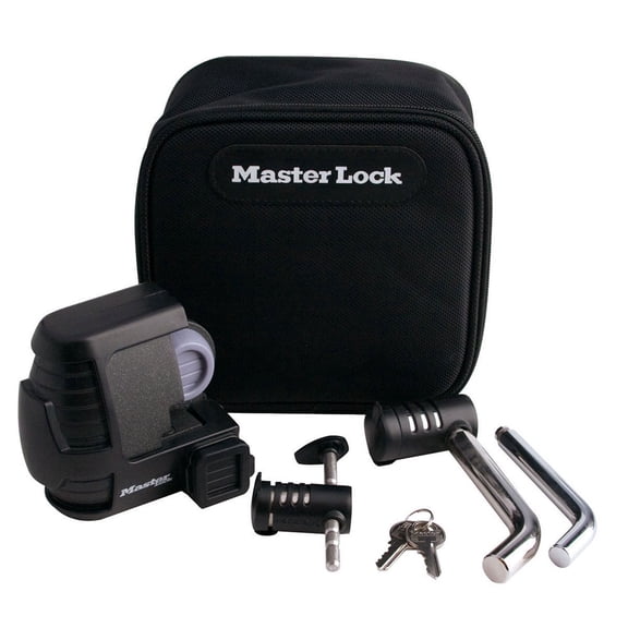 Master Lock 3794DAT Trailer Coupler Lock and Trailer Coupler Latch Combo pack
